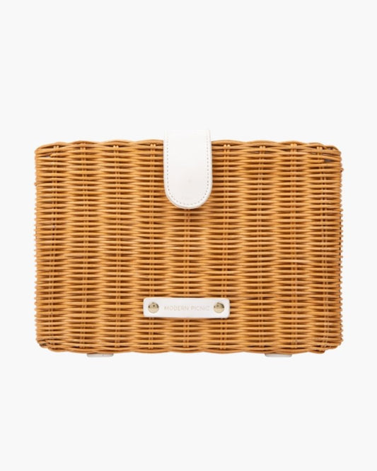 THE SNACKER - DARK WHITE WICKER