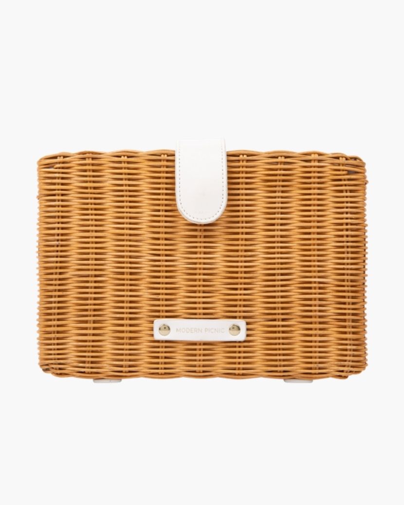 THE SNACKER - DARK WHITE WICKER