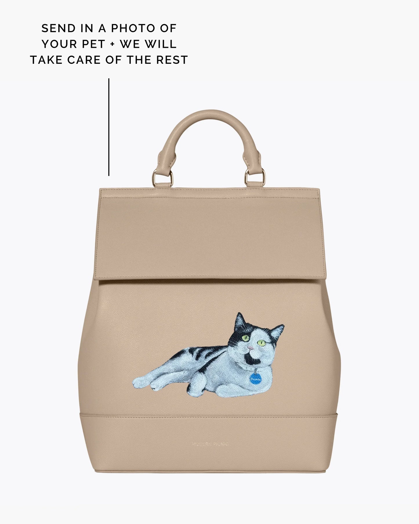 THE PET PORTRAIT BACKPACK - CREAM