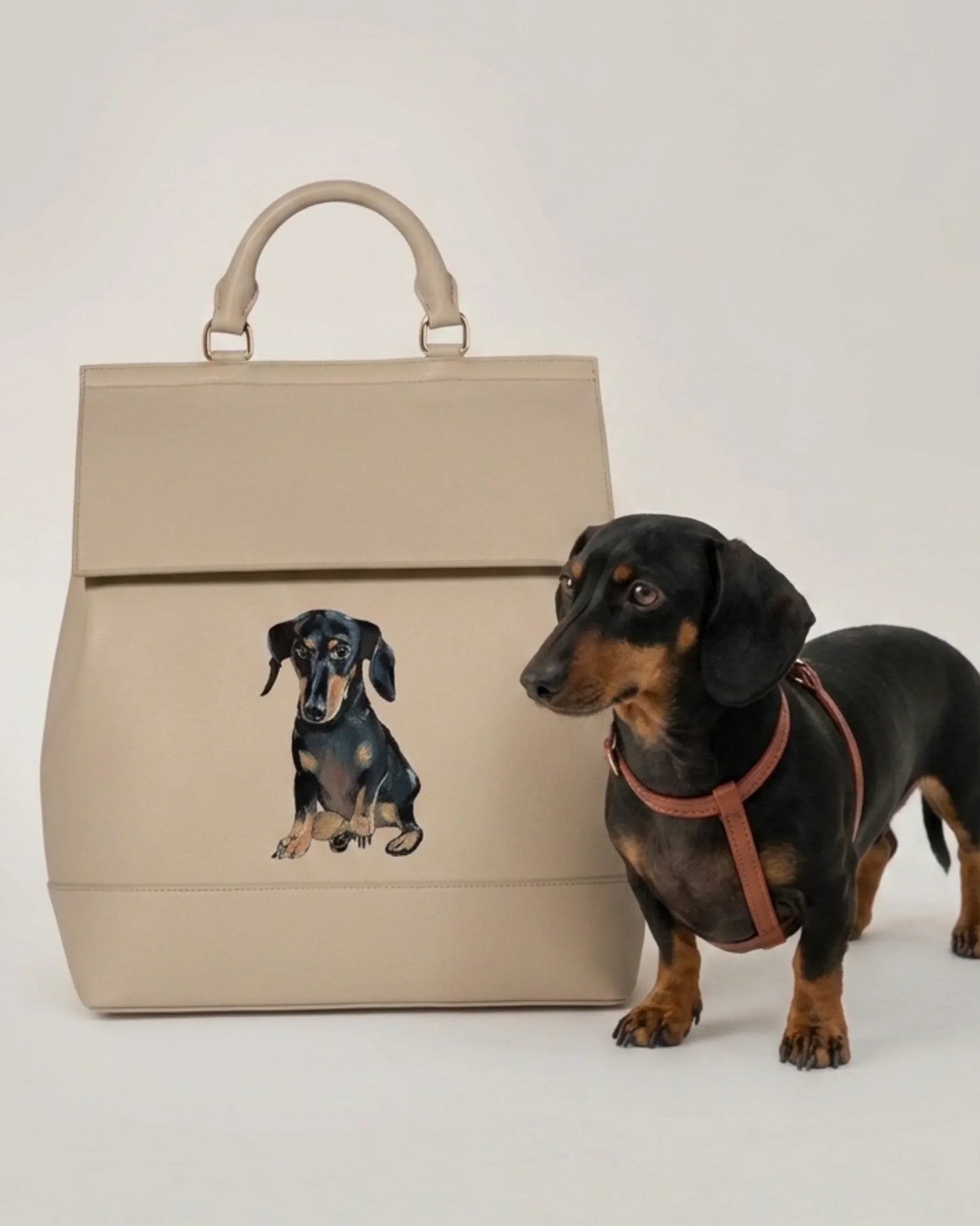 THE PET PORTRAIT BACKPACK - CREAM