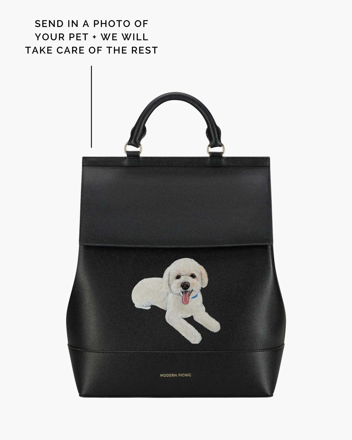 THE PET PORTRAIT BACKPACK - BLACK