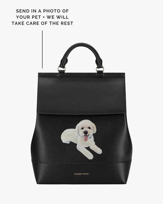 THE PET PORTRAIT BACKPACK - BLACK