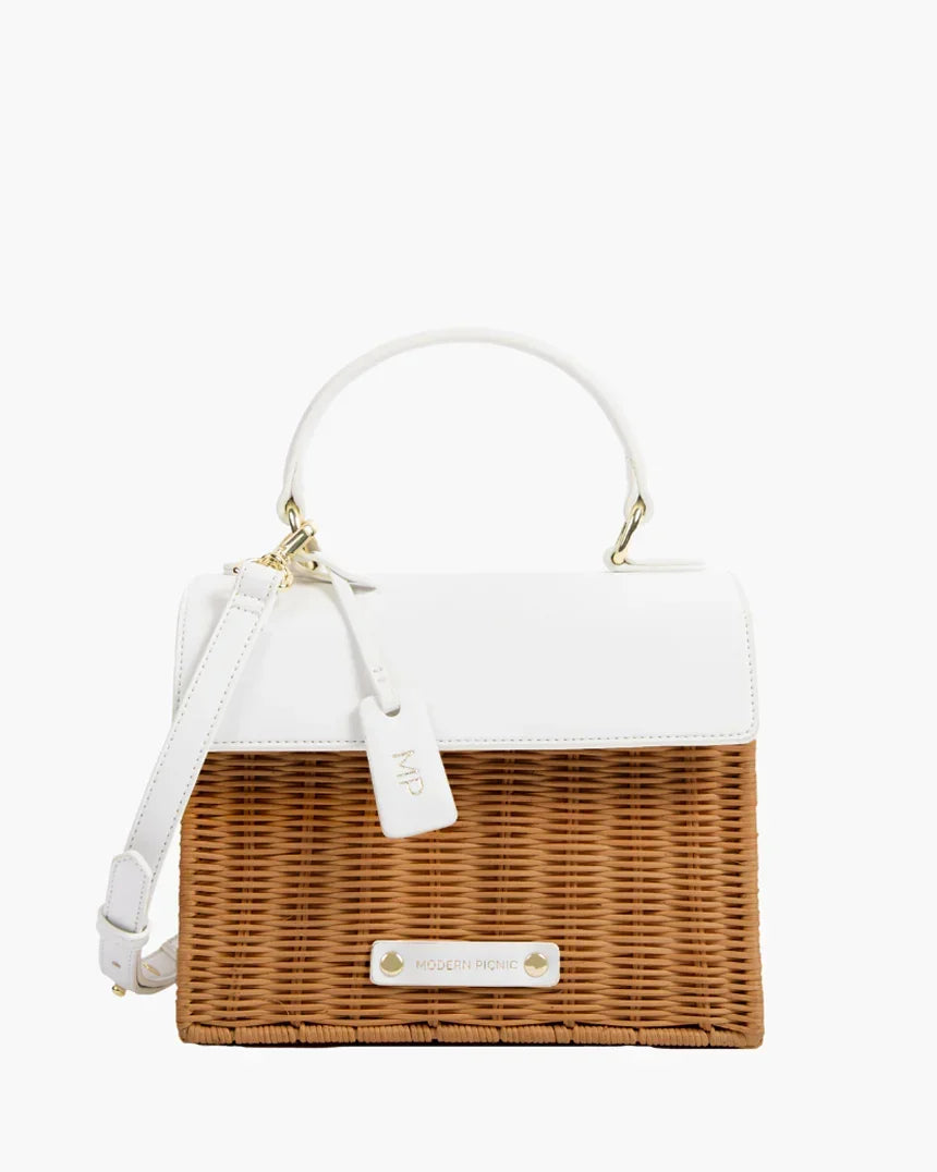 THE WICKER MINI - DARK WHITE WICKER