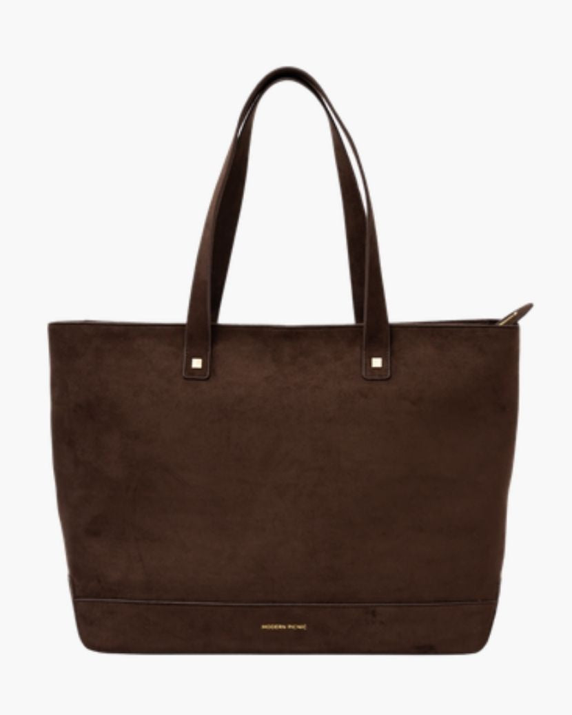 THE TOTE - BROWN SUEDE