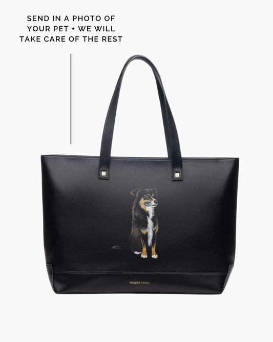 THE PET PORTRAIT TOTE - BLACK