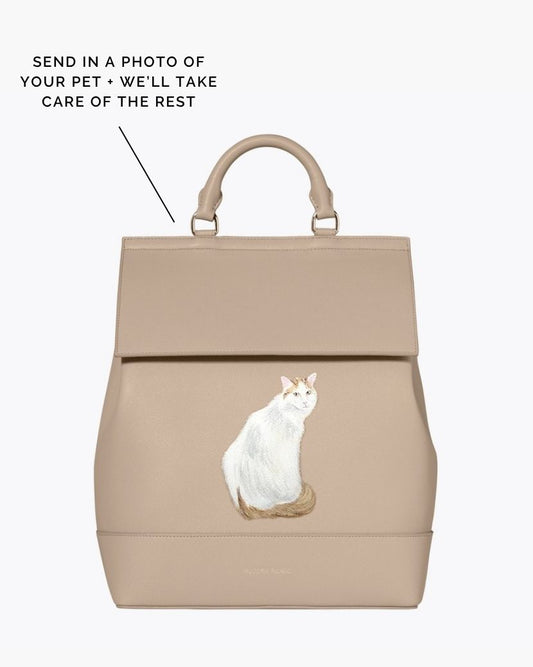 THE PET PORTRAIT BACKPACK - CREAM