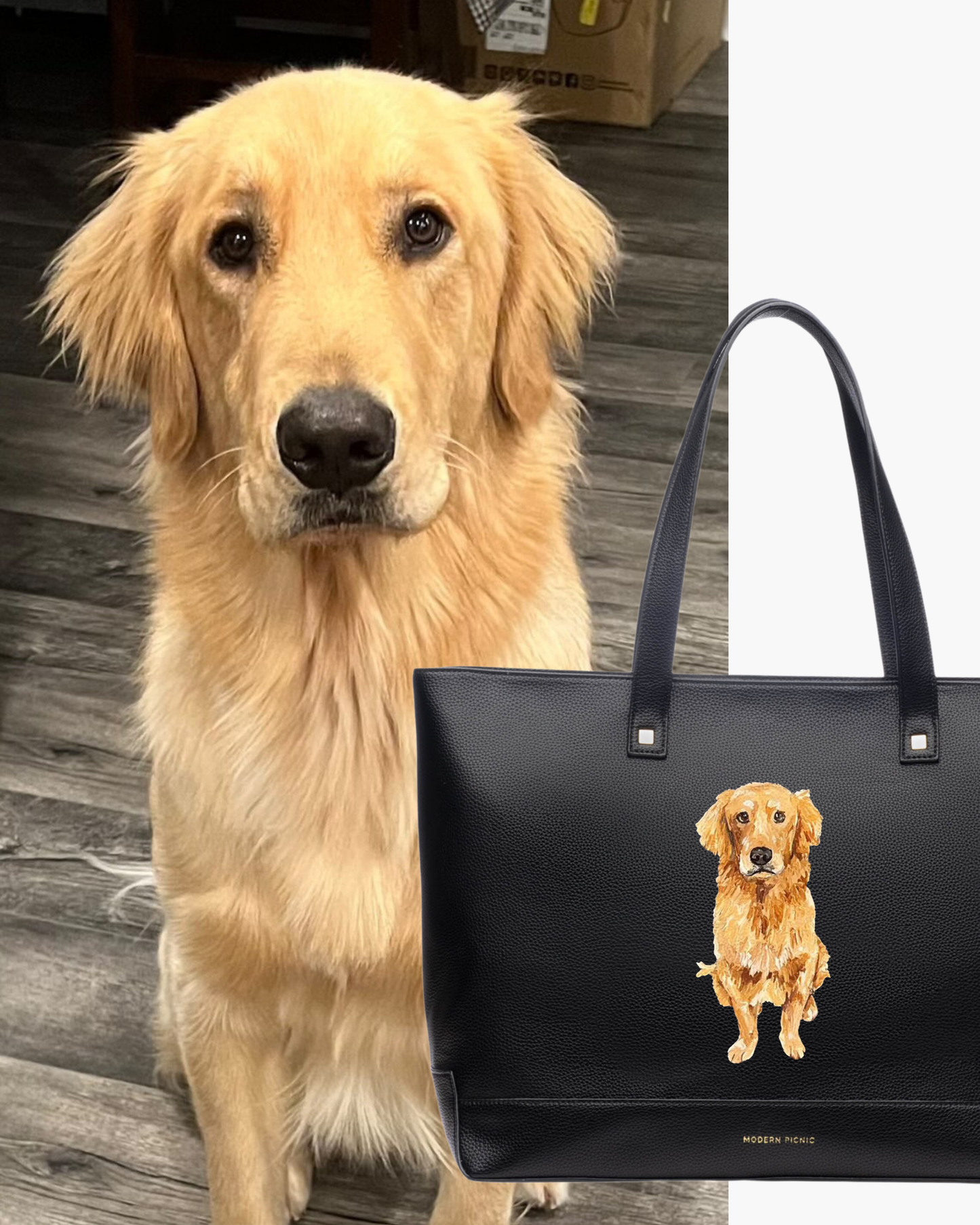 THE PET PORTRAIT TOTE - BLACK