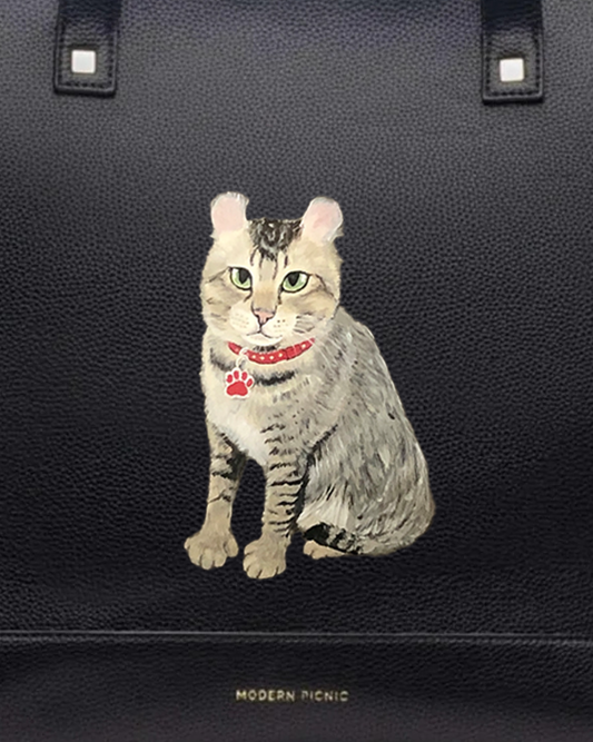 THE PET PORTRAIT TOTE - BLACK