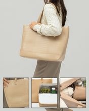 THE TOTE - CREAM CROC