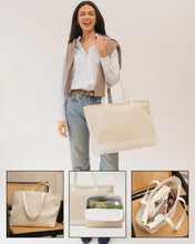 THE TOTE - WHITE CANVAS