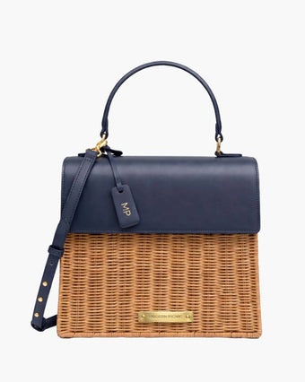 THE LUNCHER - NAVY WICKER