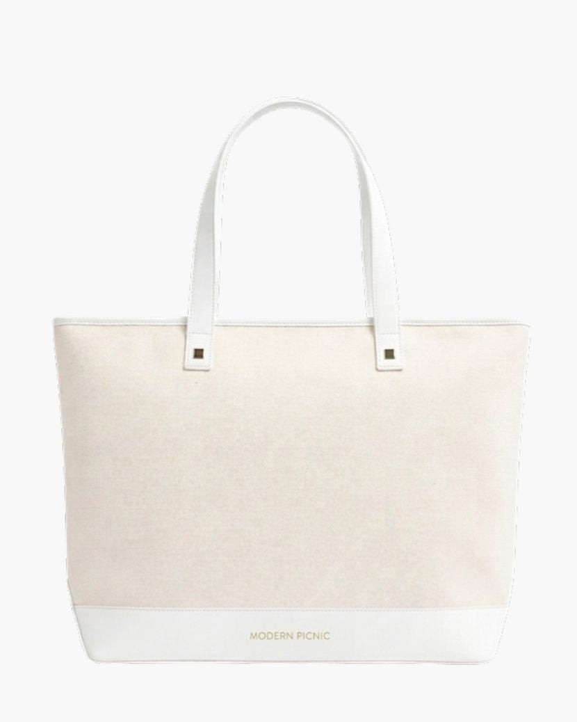 THE TOTE - WHITE CANVAS