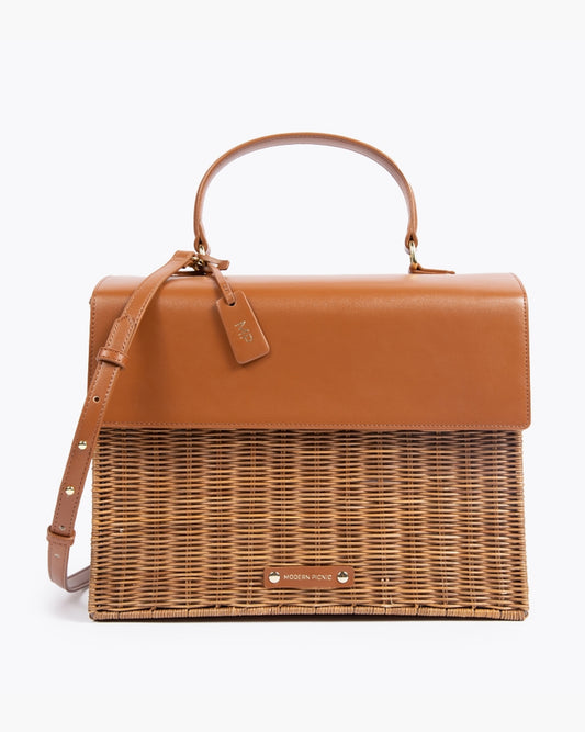 THE LARGE LUNCHER - BROWN WICKER