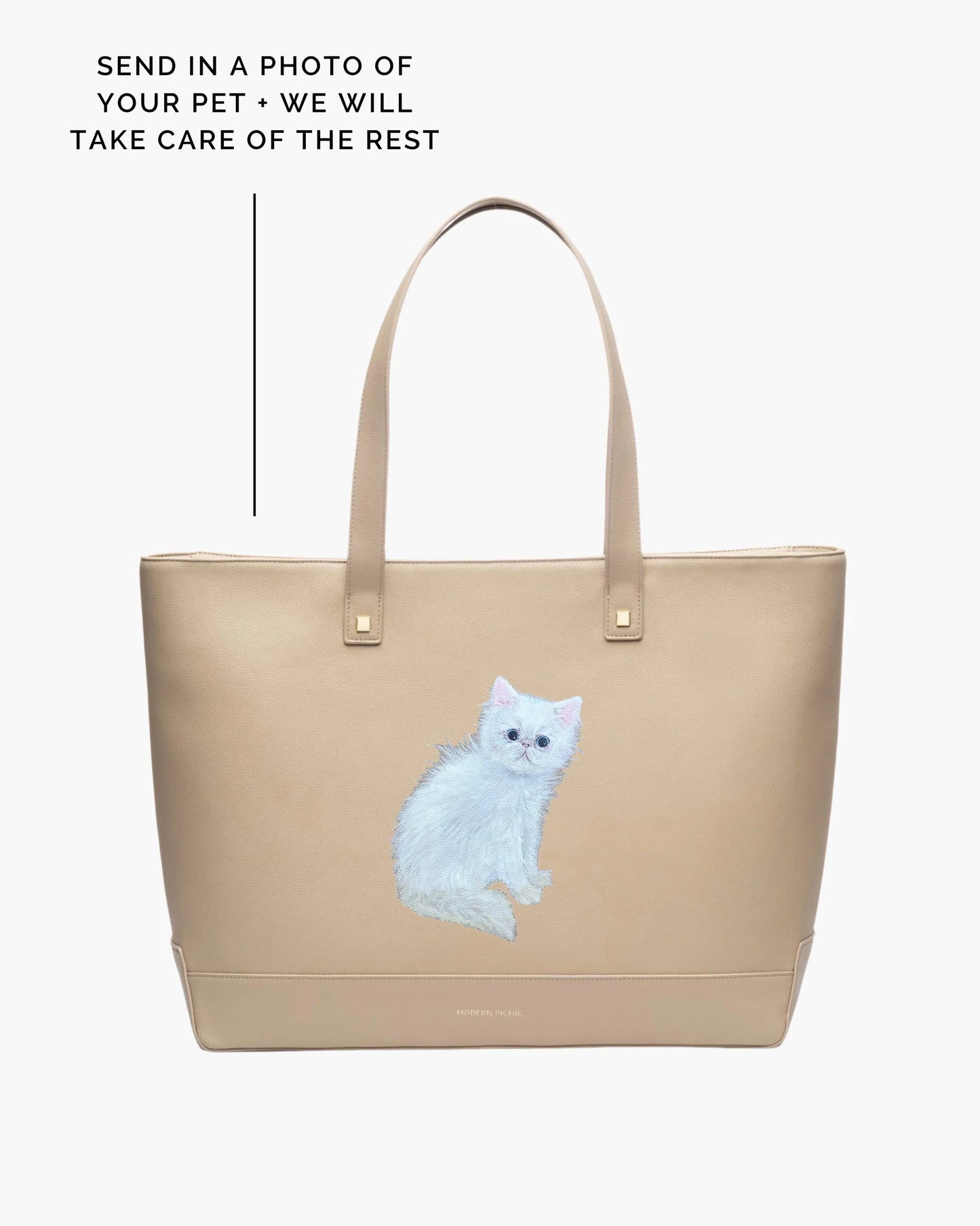 THE PET PORTRAIT TOTE - CREAM
