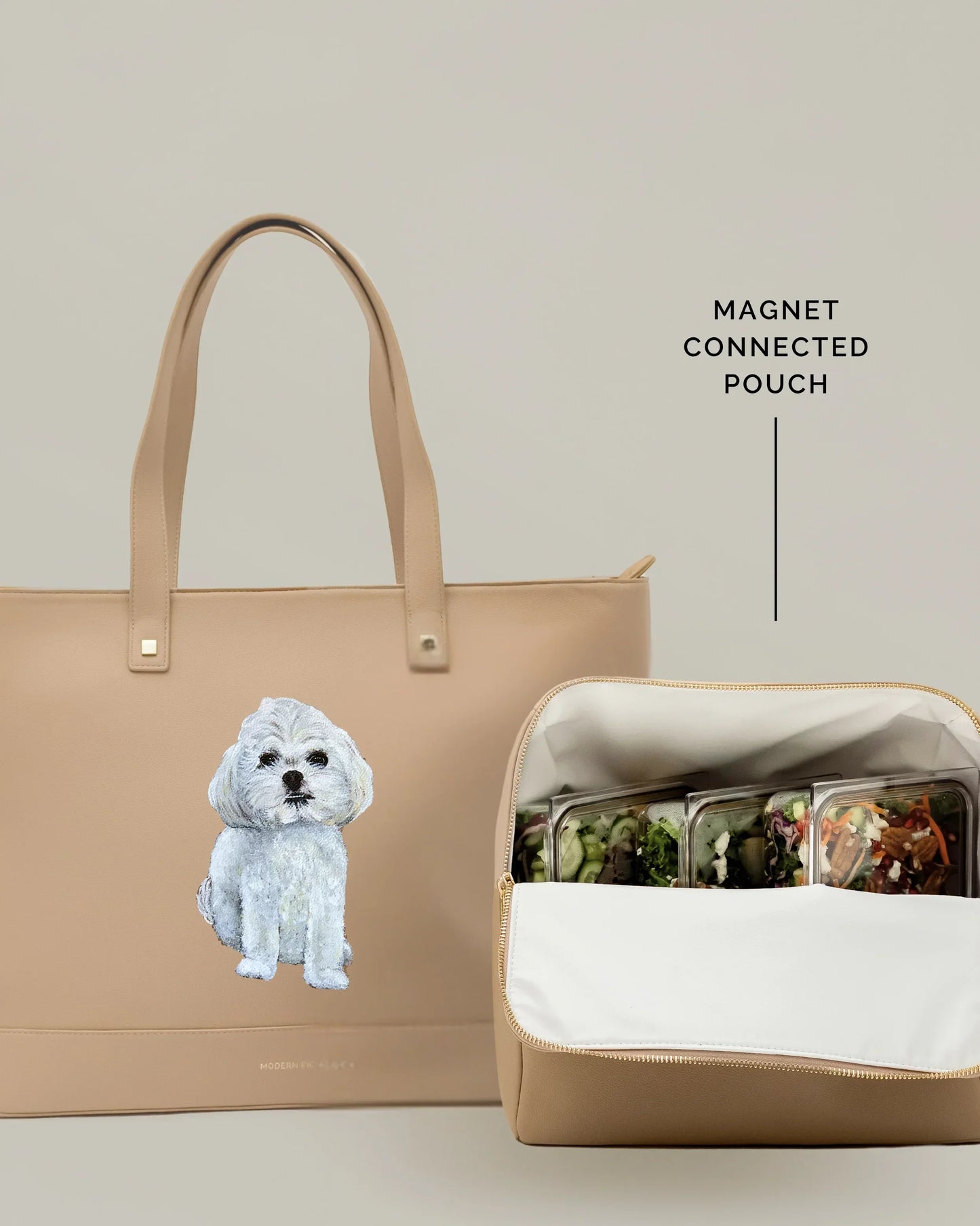 THE PET PORTRAIT TOTE - CREAM