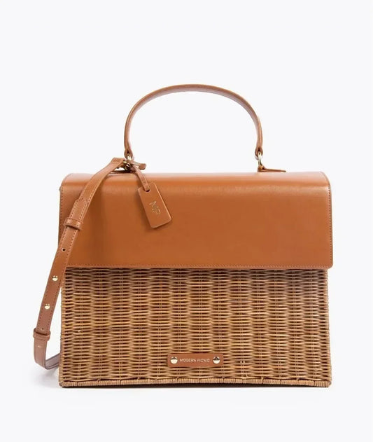THE LARGE LUNCHER - BROWN WICKER