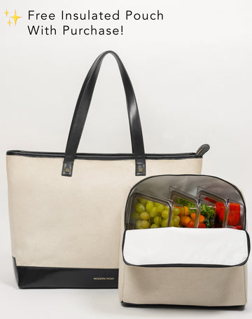 THE TOTE - WHITE CANVAS