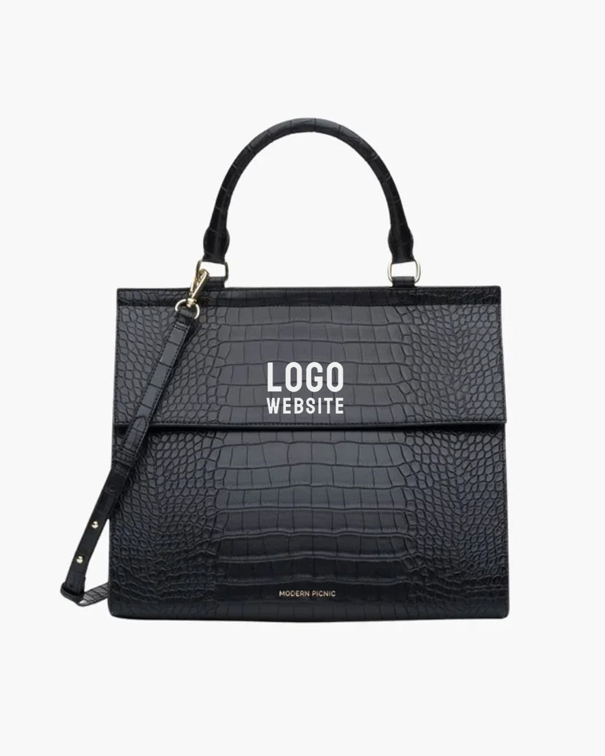 THE LARGE LUNCHER - BLACK CROC - CORPORATE GIFTING
