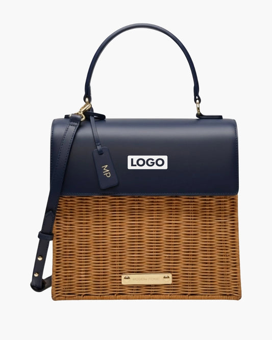 THE LUNCHER - NAVY WICKER - CORPORATE GIFTING