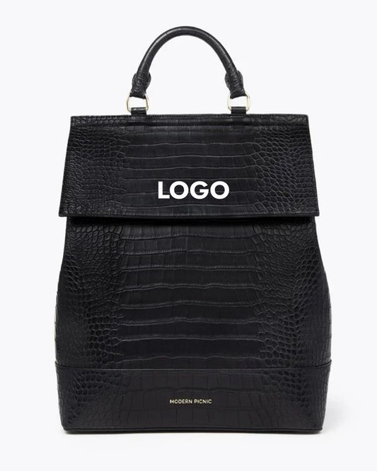 THE BACKPACK - BLACK CROC - CORPORATE GIFTING