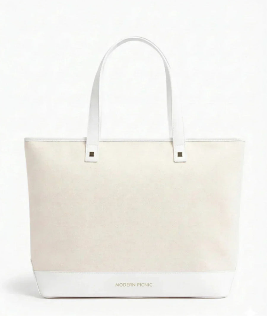 THE TOTE - WHITE CANVAS