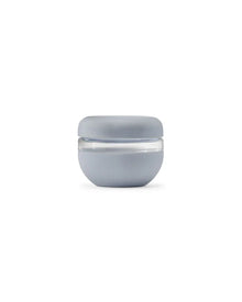 Slate grey airtight 16oz lunch bowl with transparent band, minimalist modern food container
