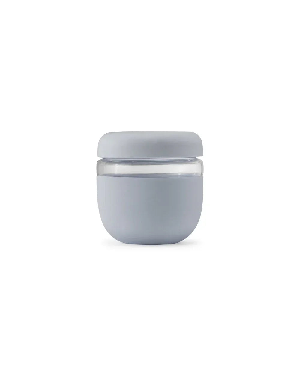 Slate grey 24oz seal-tight insulated lunch bowl with clear middle section, minimal design