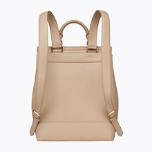 Back view of cream Modern Picnic backpack with adjustable straps and clean finish